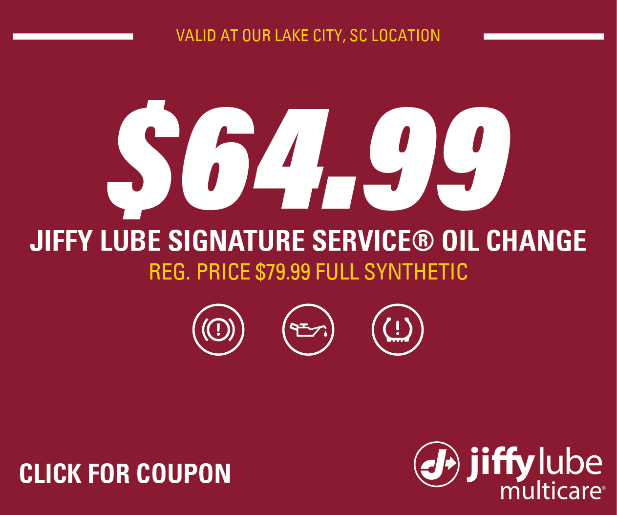 $64.99 Full Synthetic SSOC Lake City Website Image (Bronco Lube)